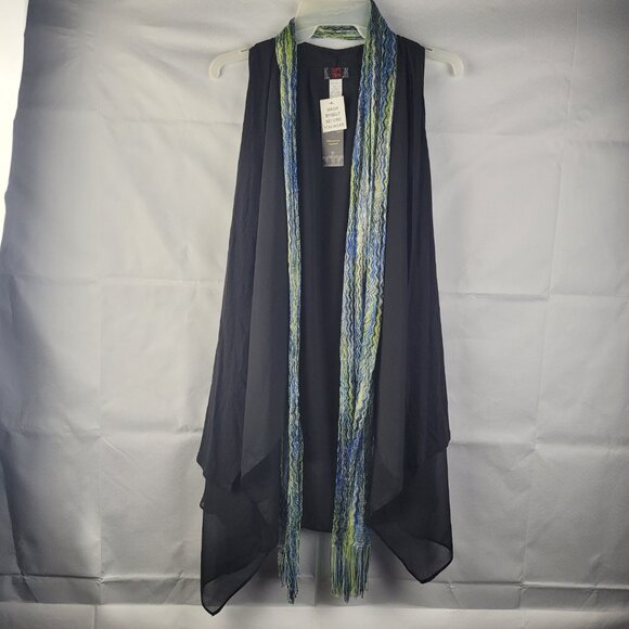 NWT Lady Noiz Size XL, Black, Sleeveless Dress With Scarf, Party, Evening, Fun - Picture 4 of 5